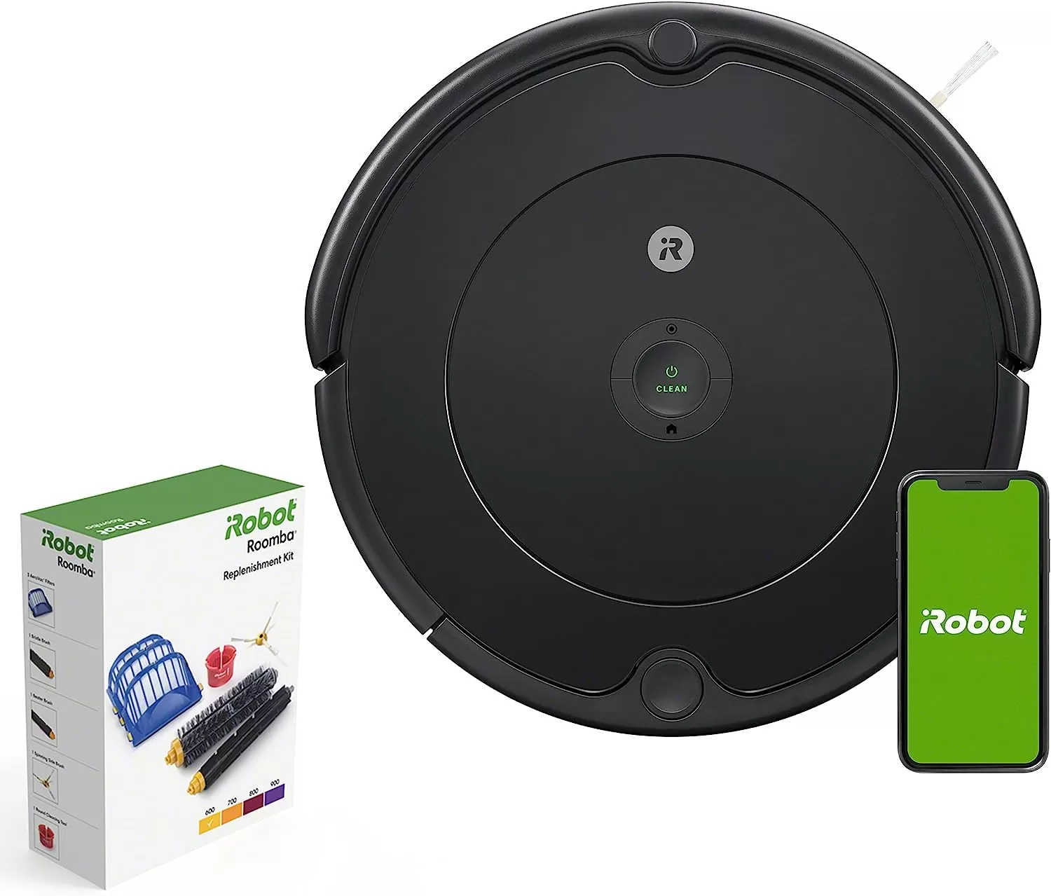 iRobot Roomba 694 Robot Vacuum-Wi-Fi Connectivity, Personalized Cleaning Recommendations, Works with Alexa, Good for Pet Hair, Carpets, Hard Floors, Self-Charging, Roomba 694