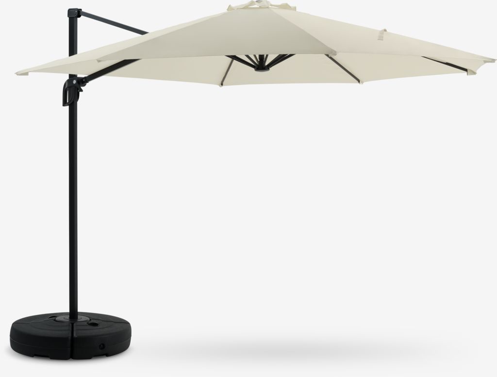 Hanging parasol TRONDHEIM D300 off-white