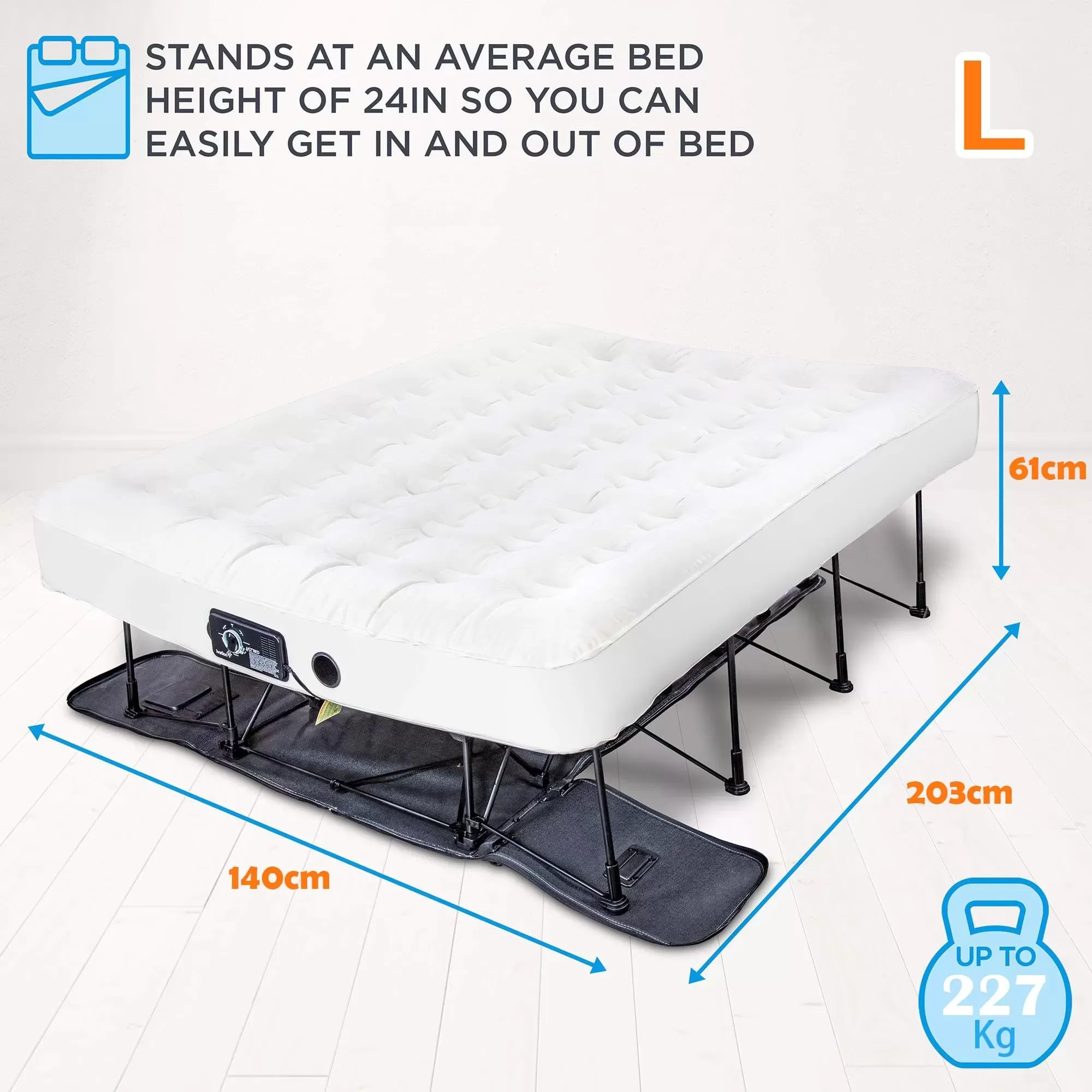 💝(Special discount) Portable and fast inflating Inflatable bed with support🛏️