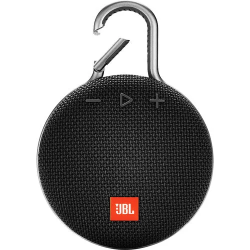 JBL Clip 3 Portable Bluetooth Speaker (Midnight Black)