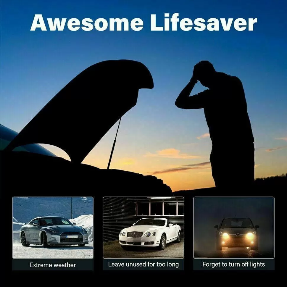 12 Volt Jump Starter 99800mAh Portable Charger Power Bank with LED Flash Light