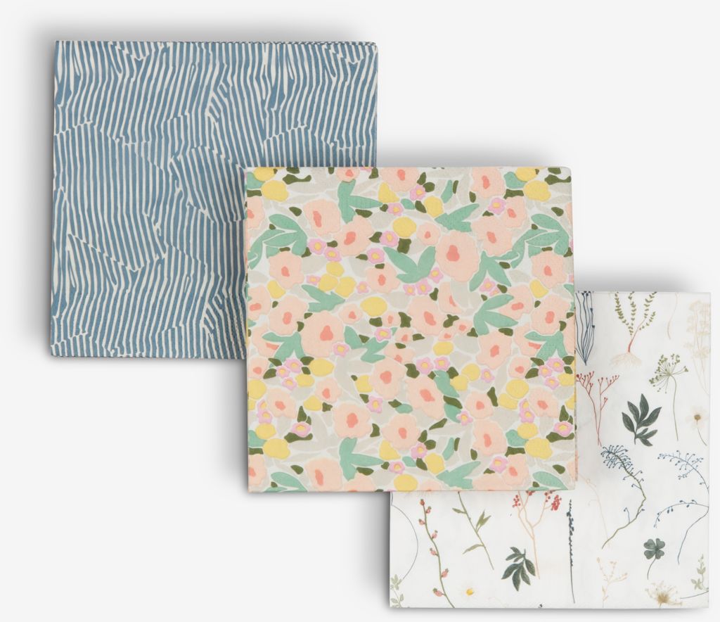 Paper napkins LERSSON pack of 20 assorted