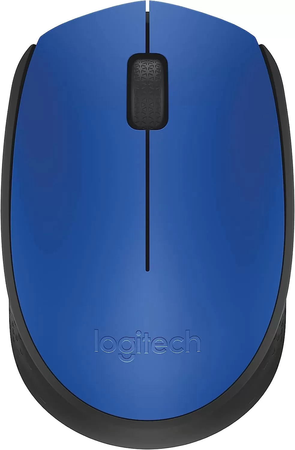 Logitech M170 Wireless Mouse for PC, Mac, Laptop, 2.4 GHz with USB Mini Receiver, Optical Tracking, 12-Months Battery Life, Ambidextrous - Blue Grey
