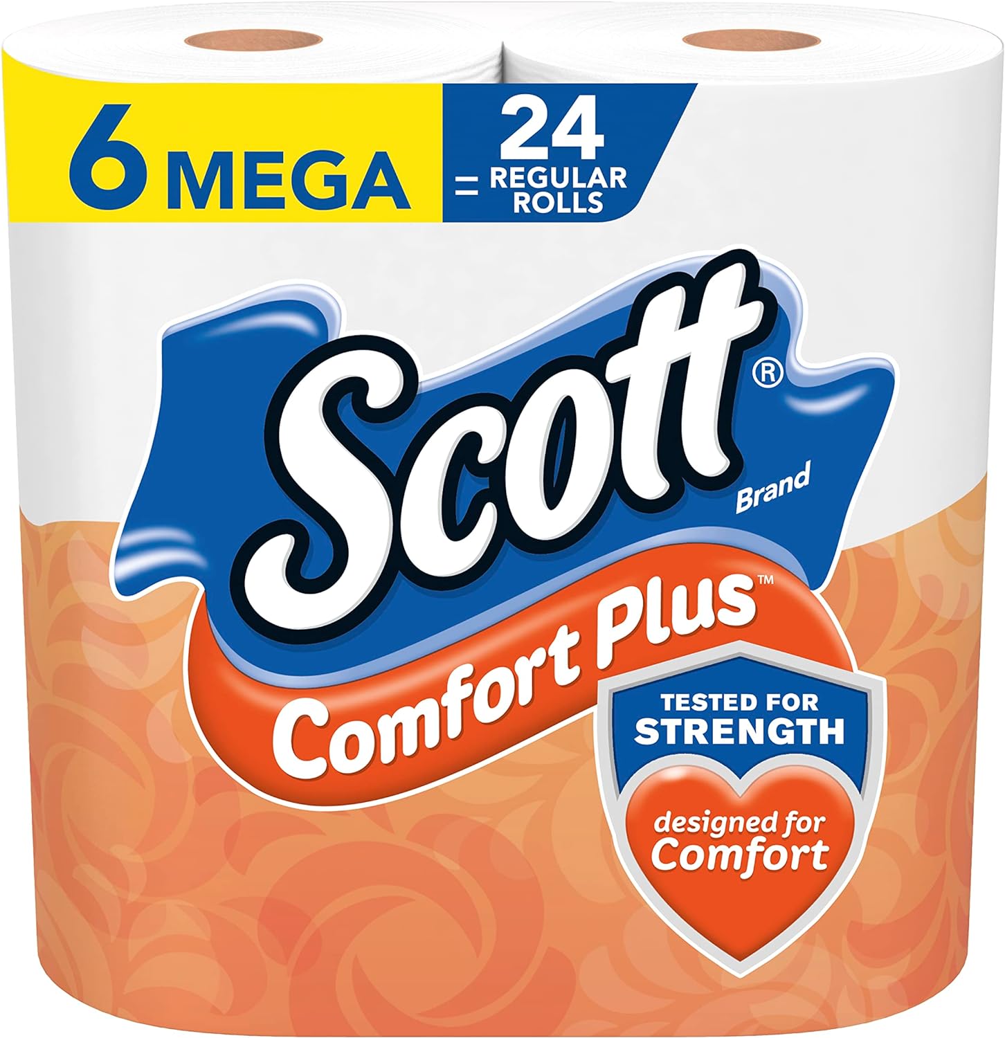 Scott ComfortPlus Toilet Paper, 12 Double Rolls, 231 Sheets per Roll, Septic-Safe, 1-Ply Toilet Tissue
