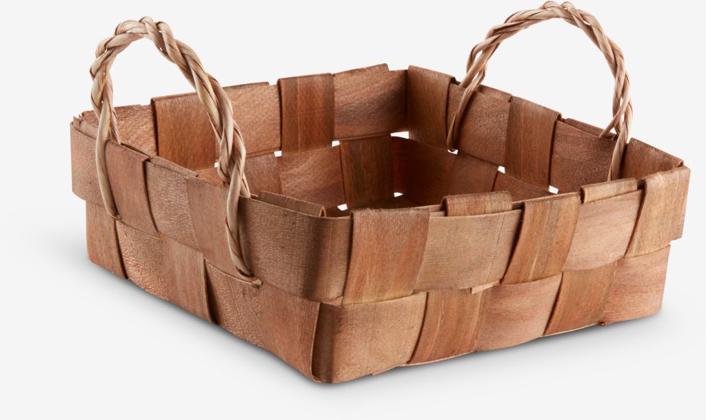 Basket TORKILD W20xL20xH7cm wood