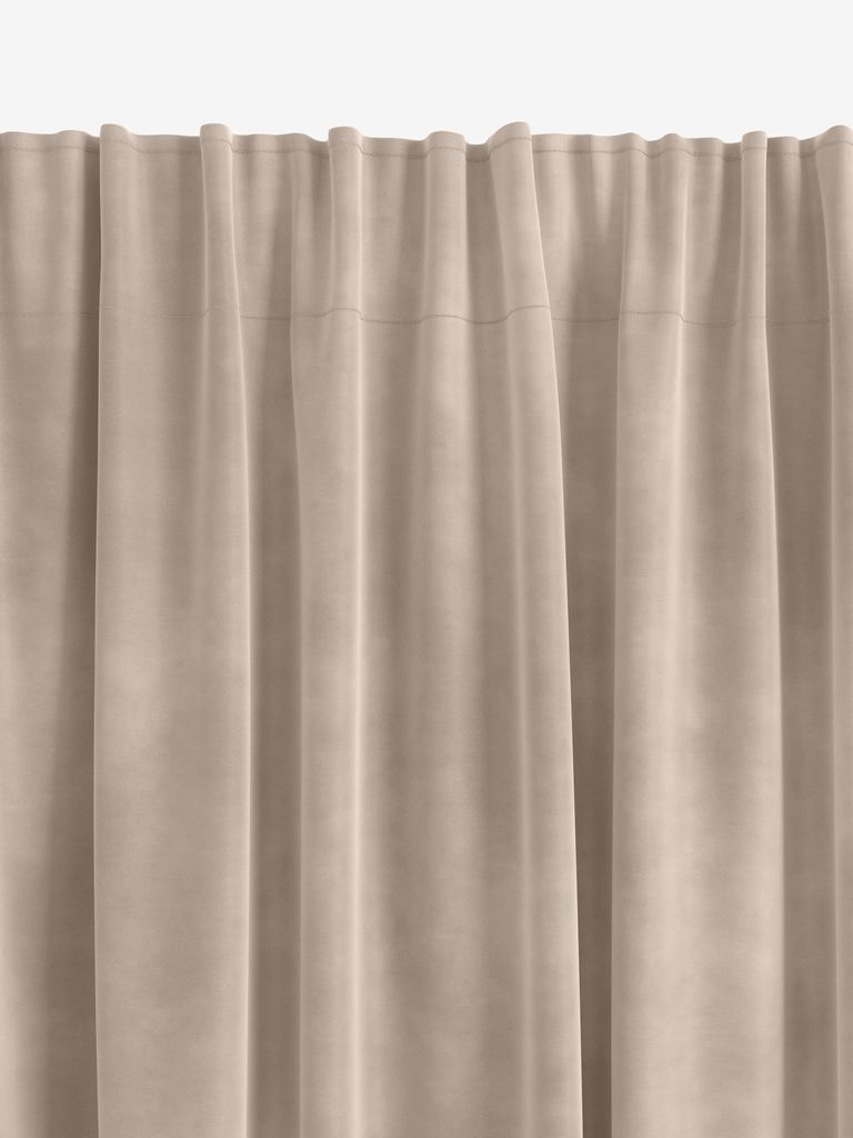 Curtain AUSTRA 1x140x300 velvet beige